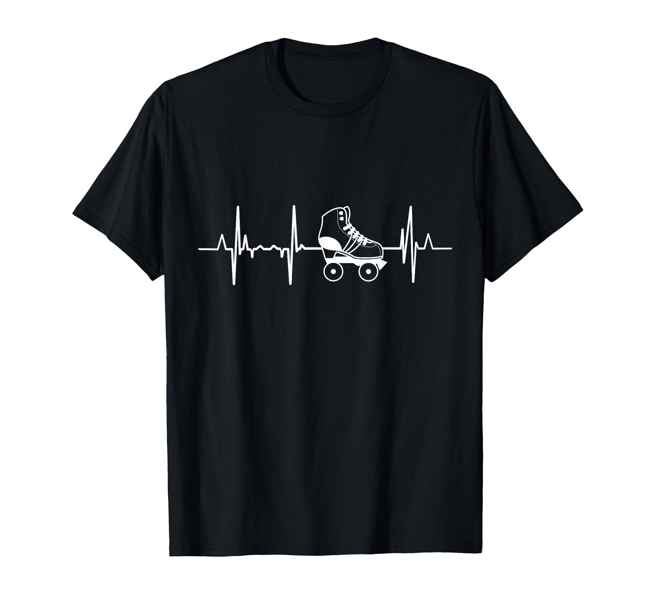 Roller Skates Heartbeat Roller T-Shirt - Aesthetic Graphic for Adults - T-Shirt, Sweatshirt, Hoodie
