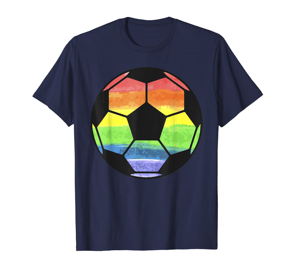 Lgbt Rainbow Flag Soccer Football T-Shirt - Casual Everyday Wear Unisex - T-Shirt, Sweatshirt, Hoodie