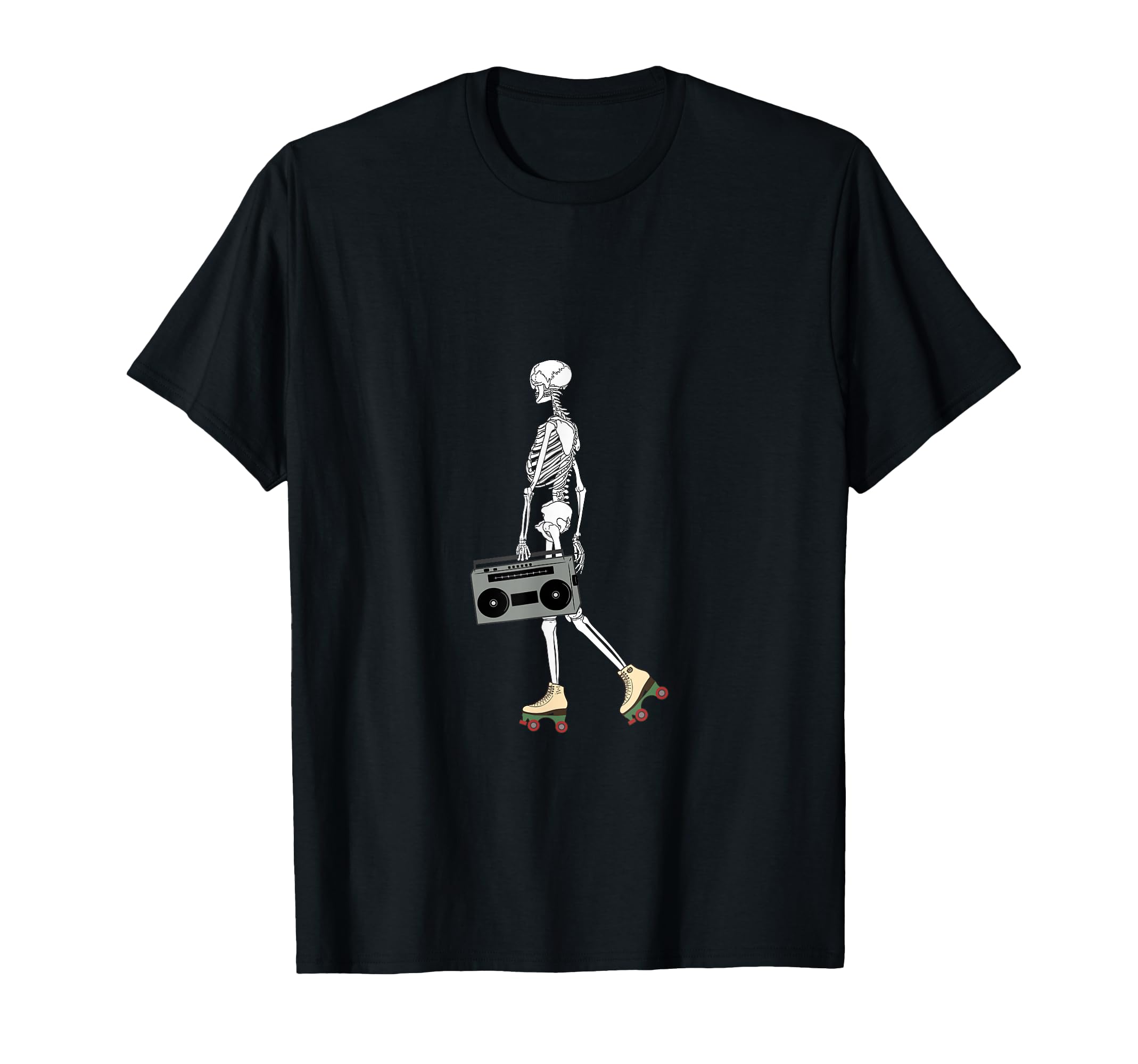 Roller Skating Halloween Skeleton T-Shirt - Fun Novelty Design Men Women - T-Shirt, Sweatshirt, Hoodie
