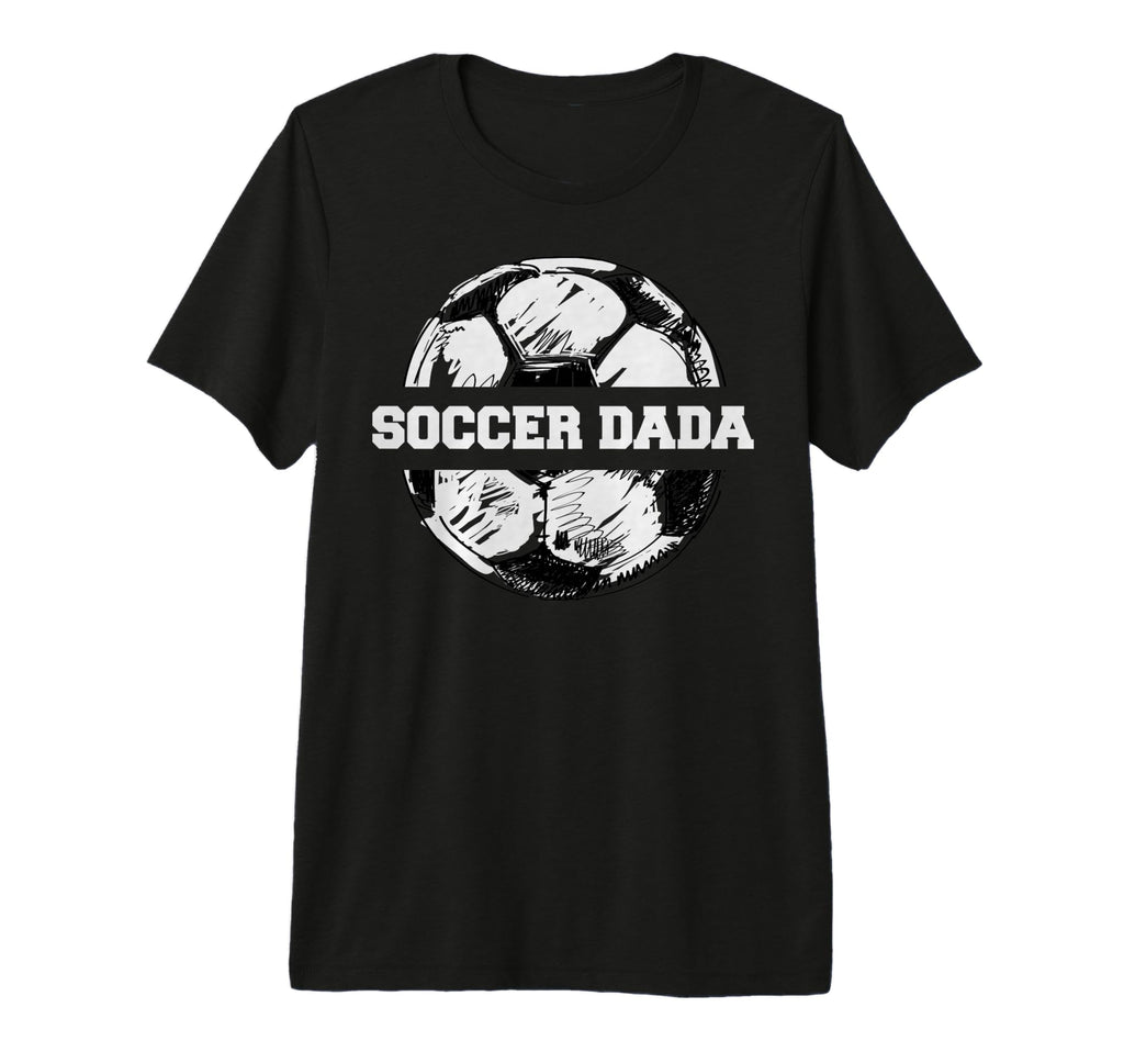 Mens Soccer Dada Soccer Ball Split T-Shirt - Aesthetic Graphic for Adults - T-Shirt, Sweatshirt, Hoodie