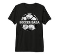 Mens Soccer Dada Soccer Ball Split T-Shirt - Aesthetic Graphic for Adults - T-Shirt, Sweatshirt, Hoodie