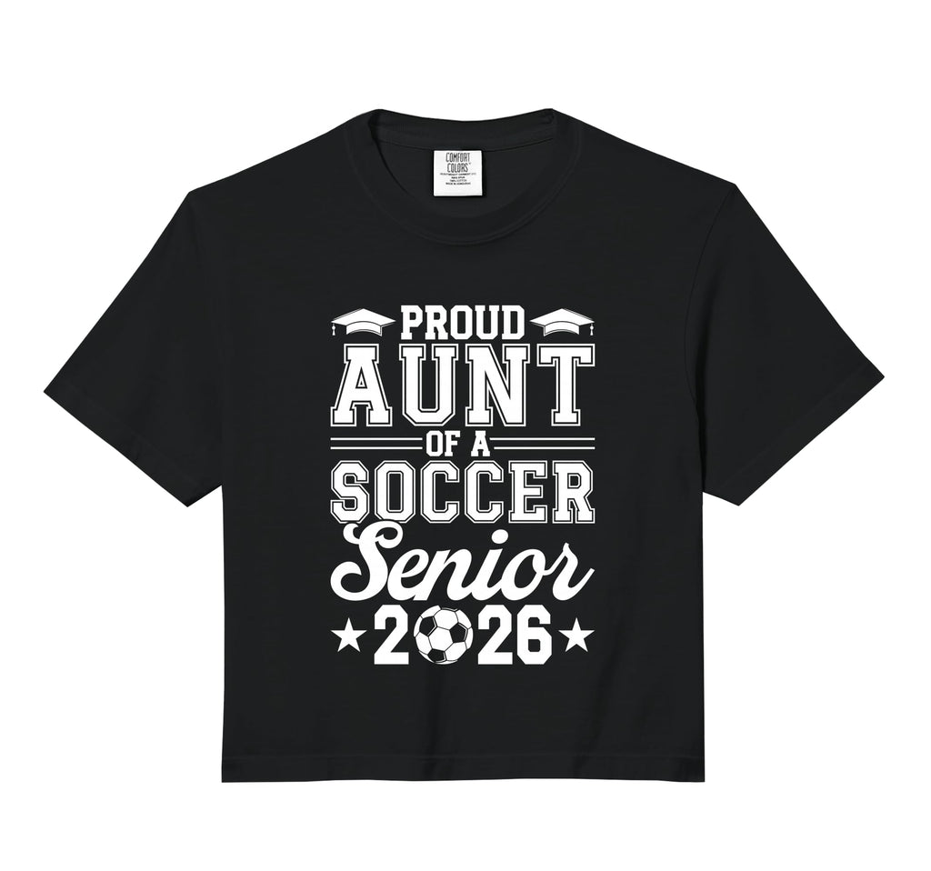 Proud Aunt 2026 Senior Soccer Sweatshirt - Unique Graphic Men Women - T-Shirt, Sweatshirt, Hoodie