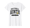 Softball Auntie Matching Aunt Loud T-Shirt - Trendy Graphic Men Women - T-Shirt, Sweatshirt, Hoodie