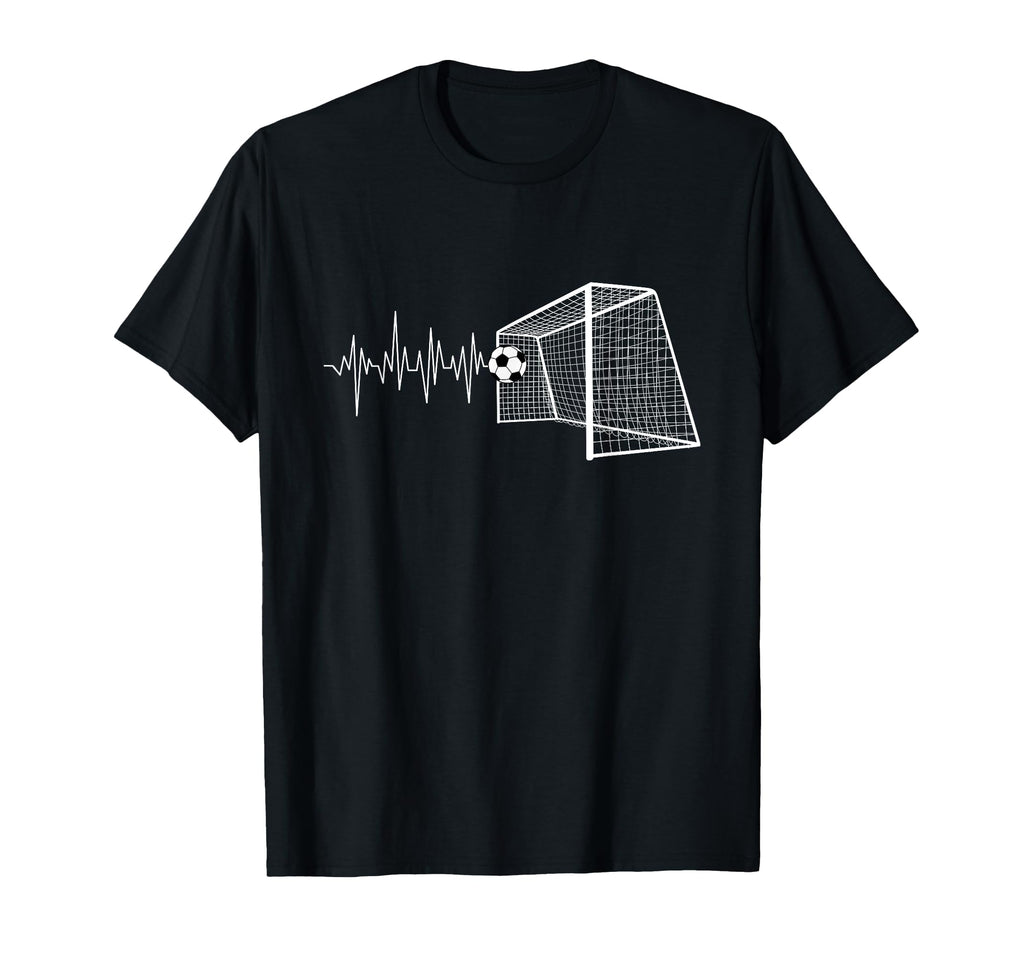 Funny Soccer Heartbeat Ecg Football T-Shirt - Fun Novelty Design Unisex - T-Shirt, Sweatshirt, Hoodie