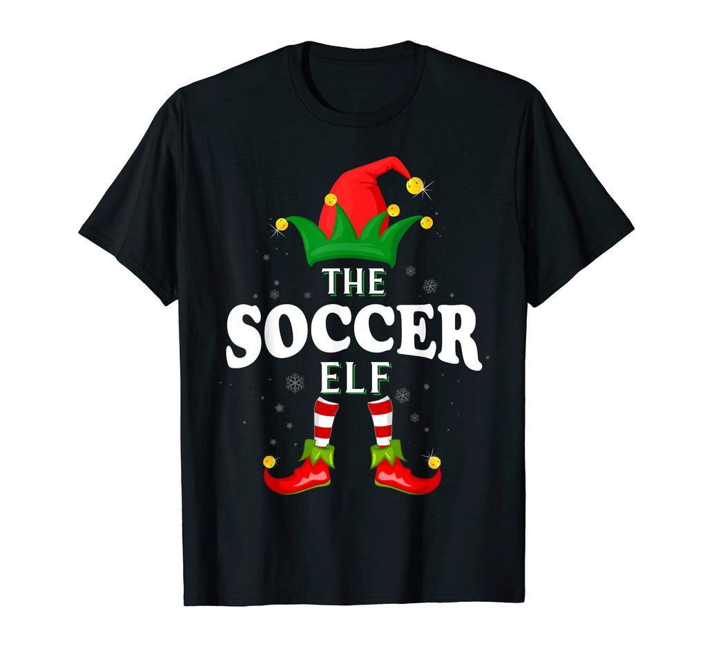 Soccer Elf Family Matching Pajama T-Shirt - Casual Everyday Wear for Adults - T-Shirt, Sweatshirt, Hoodie