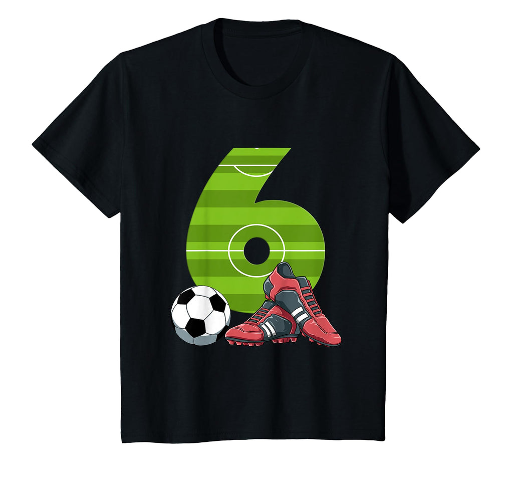 Sixth Birthday Soccer 6 Year Old T-Shirt - Minimalist Print for Adults - T-Shirt, Sweatshirt, Hoodie