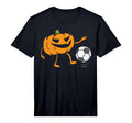 Pumpkin Playing Soccer Football T-Shirt - Novelty Apparel for Adults - T-Shirt, Sweatshirt, Hoodie