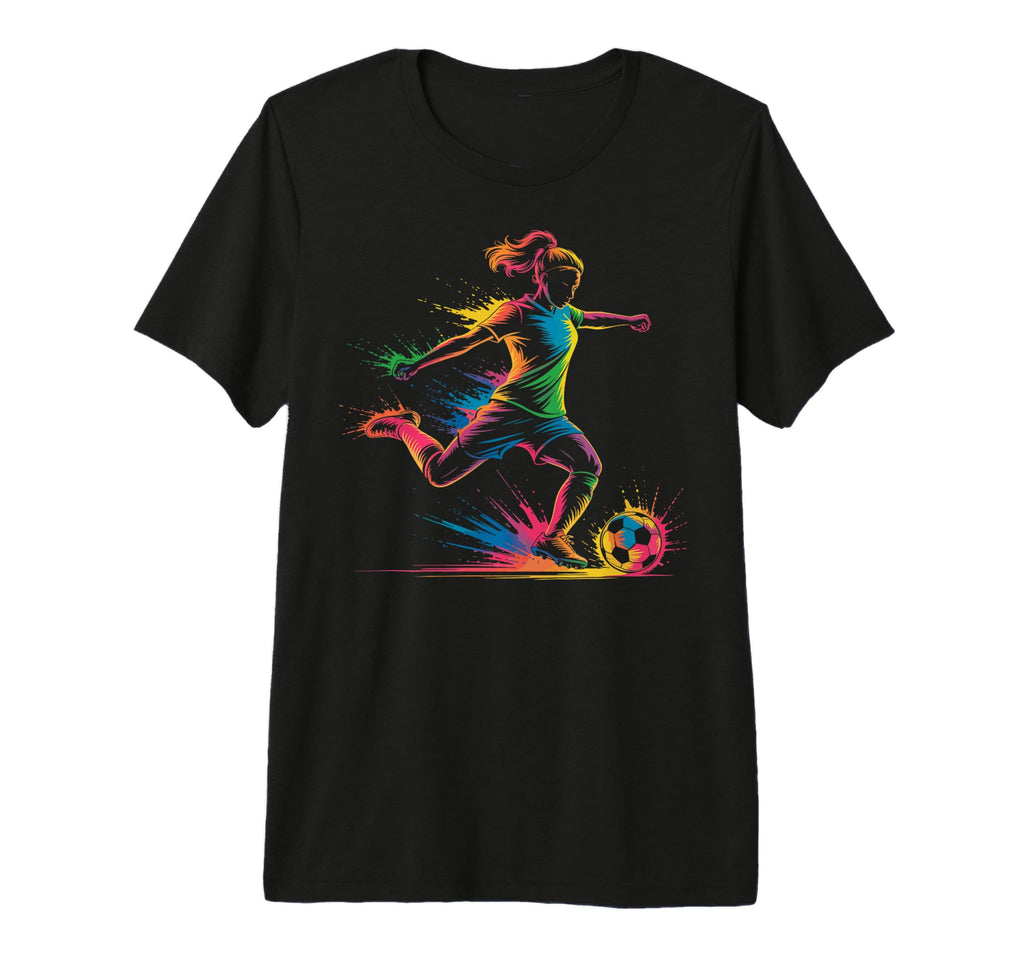 Colorful Funny Soccer Player Fan T-Shirt - Fun Novelty Design Men Women - T-Shirt, Sweatshirt, Hoodie
