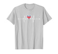 England Soccer Heartbeat English T-Shirt - Graphic Print for Adults - T-Shirt, Sweatshirt, Hoodie