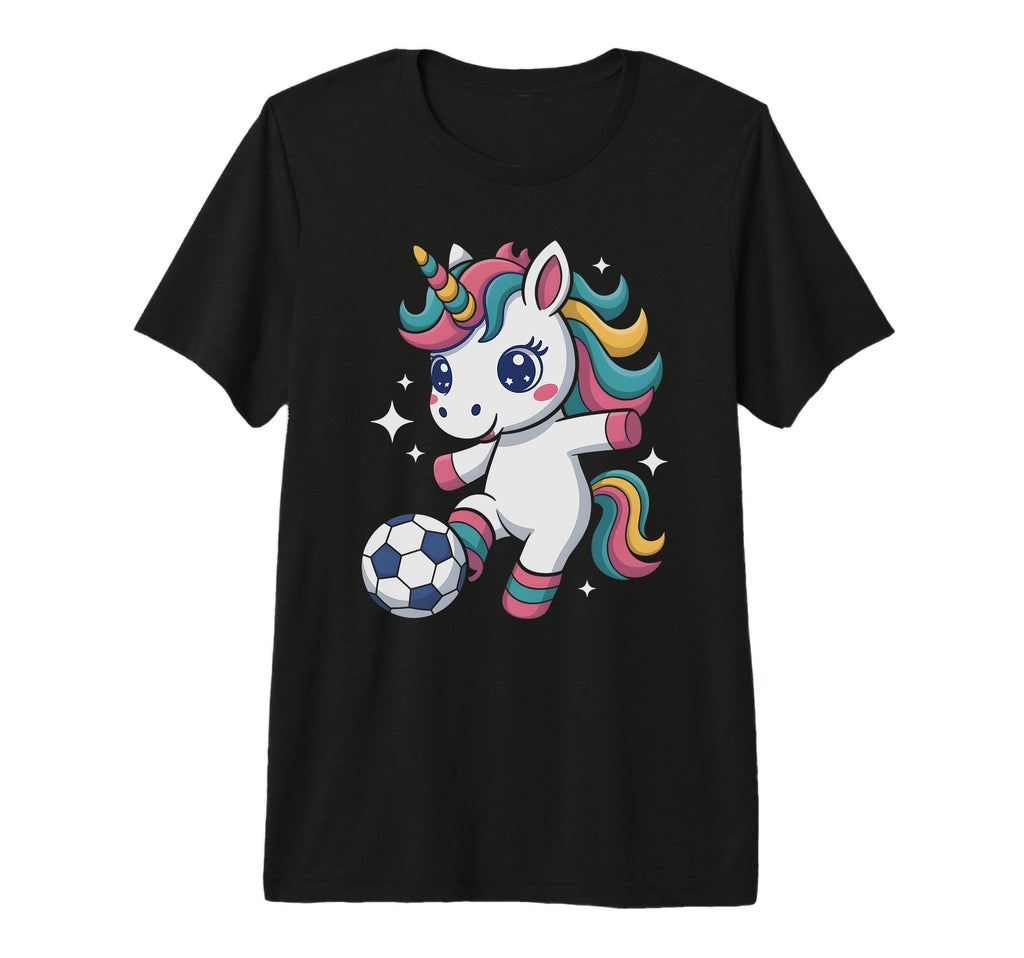 Kawaii Soccer Unicorn Just Who Loves T-Shirt - Streetwear Style for Adults - T-Shirt, Sweatshirt, Hoodie