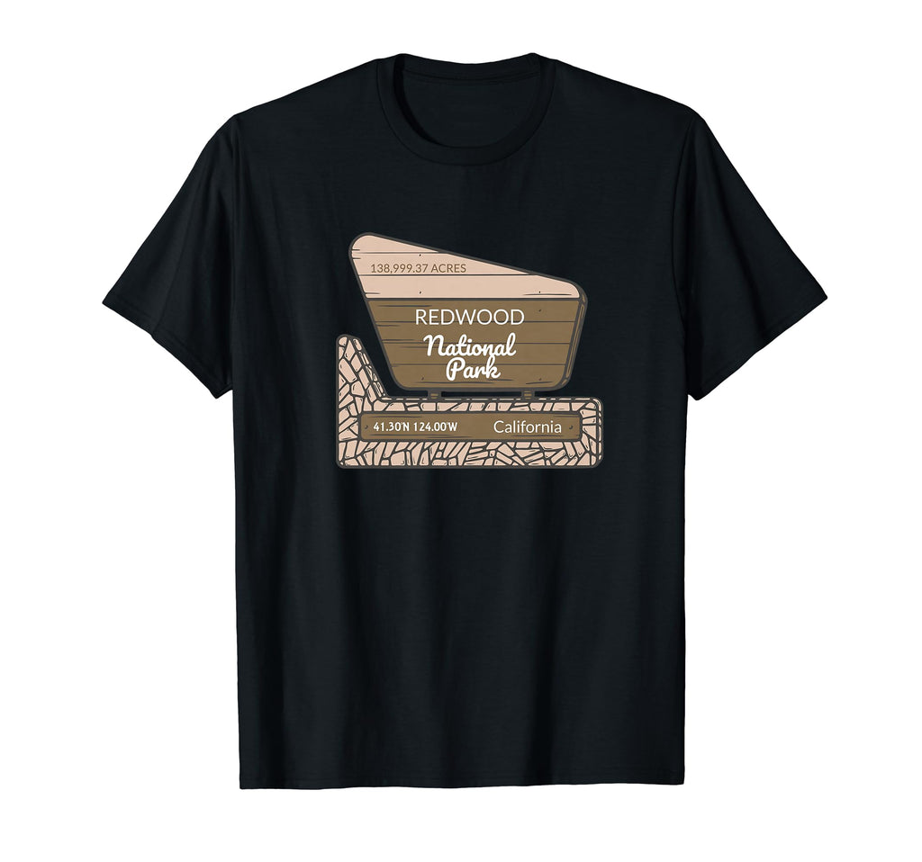 Redwood National Park California T-Shirt - Minimalist Print for Adults - T-Shirt, Sweatshirt, Hoodie