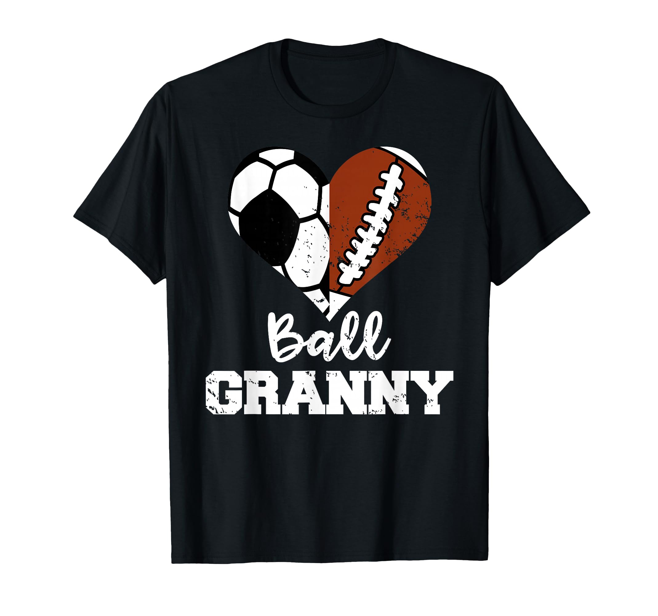 Ball Granny Heart Funny Soccer T-Shirt - Unique Graphic for Adults - T-Shirt, Sweatshirt, Hoodie