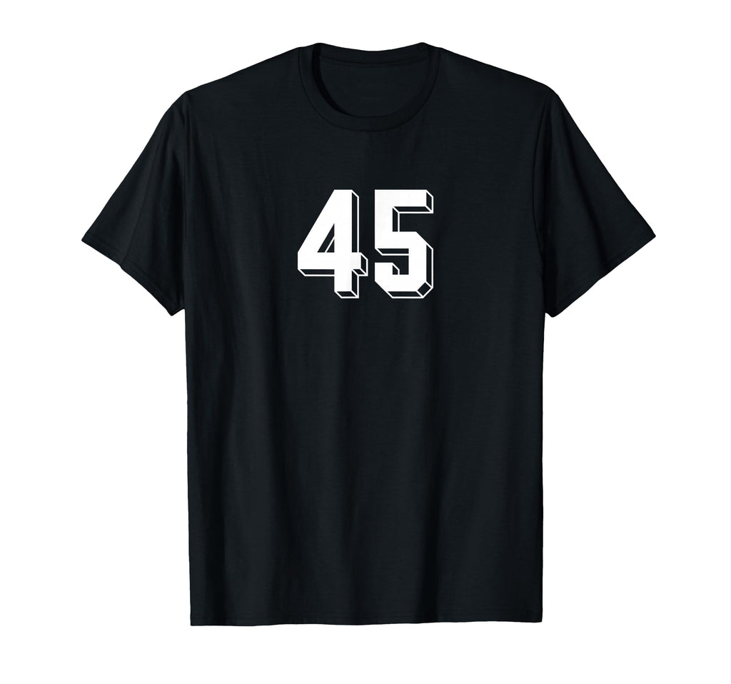 Number 45 80S 90S Soccer Team T-Shirt - Fun Novelty Design for Adults - T-Shirt, Sweatshirt, Hoodie