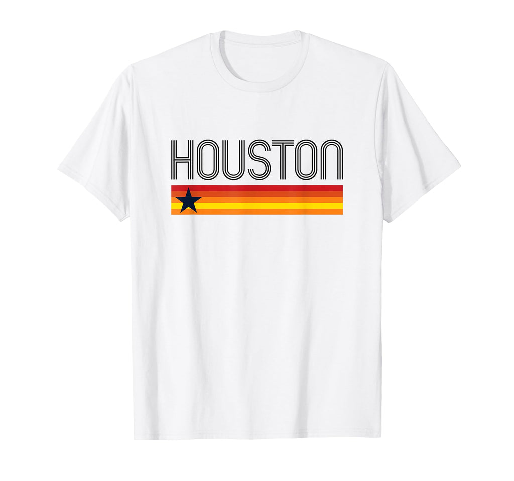 Houston Sunset Stripes Htx T-Shirt - Trendy Graphic for Adults - T-Shirt, Sweatshirt, Hoodie