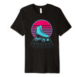 Synthwave Vaporwave Roller Skate Shoes T-Shirt - Custom Art Print Unisex - T-Shirt, Sweatshirt, Hoodie