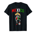Mexican Soccer Player Sombrero Skeleton T-Shirt - Aesthetic Graphic Unisex - T-Shirt, Sweatshirt, Hoodie