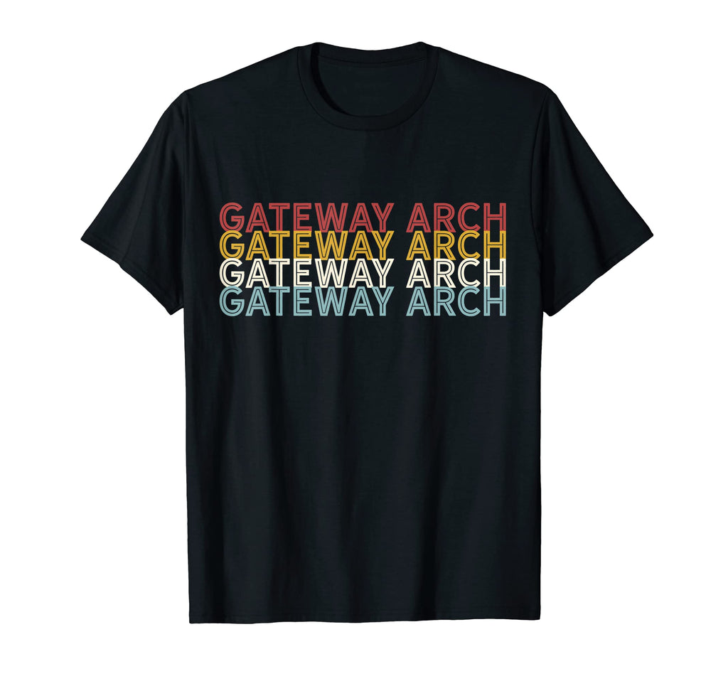 70S Usa Gateway Arch National Park T-Shirt - Custom Art Print Unisex - T-Shirt, Sweatshirt, Hoodie
