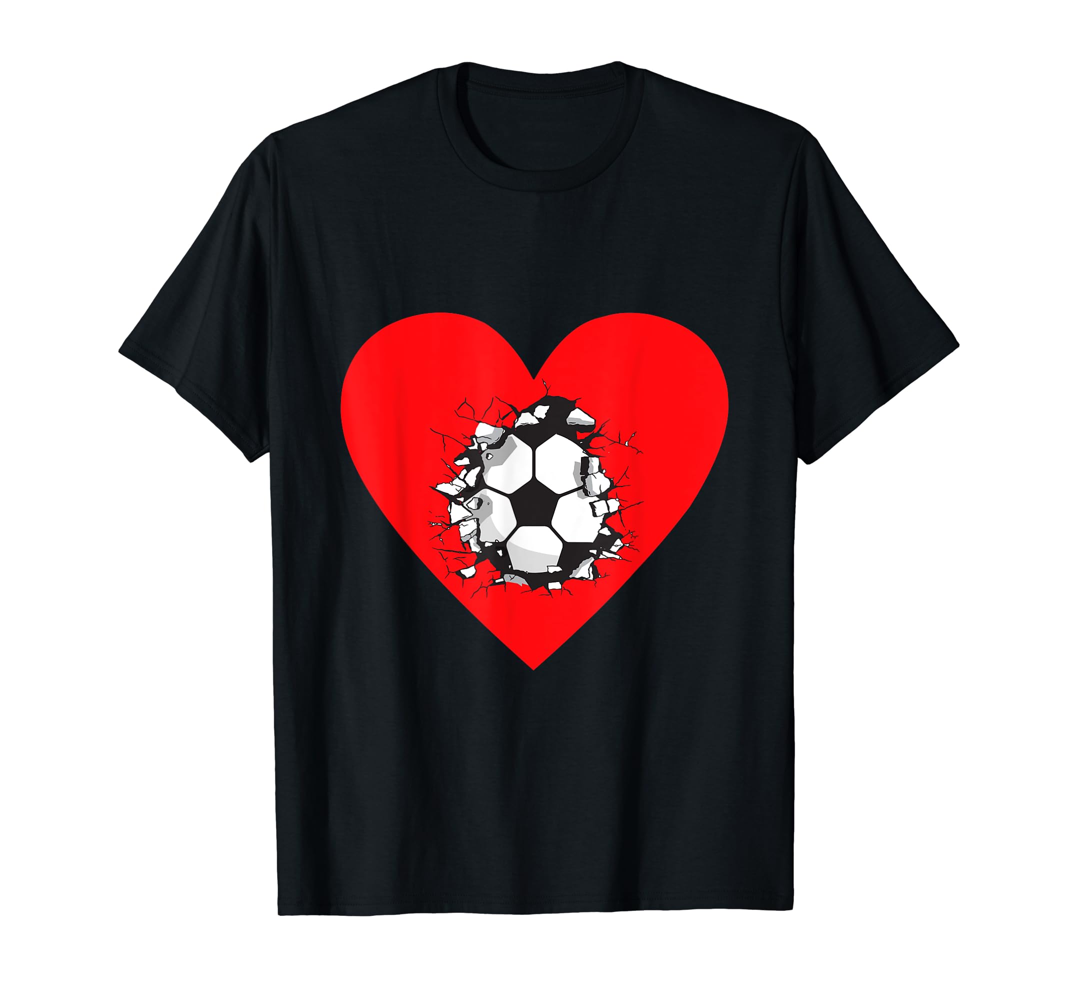 Soccer Heart Soccer And Soccer Love T-Shirt - Unique Graphic for Adults - T-Shirt, Sweatshirt, Hoodie