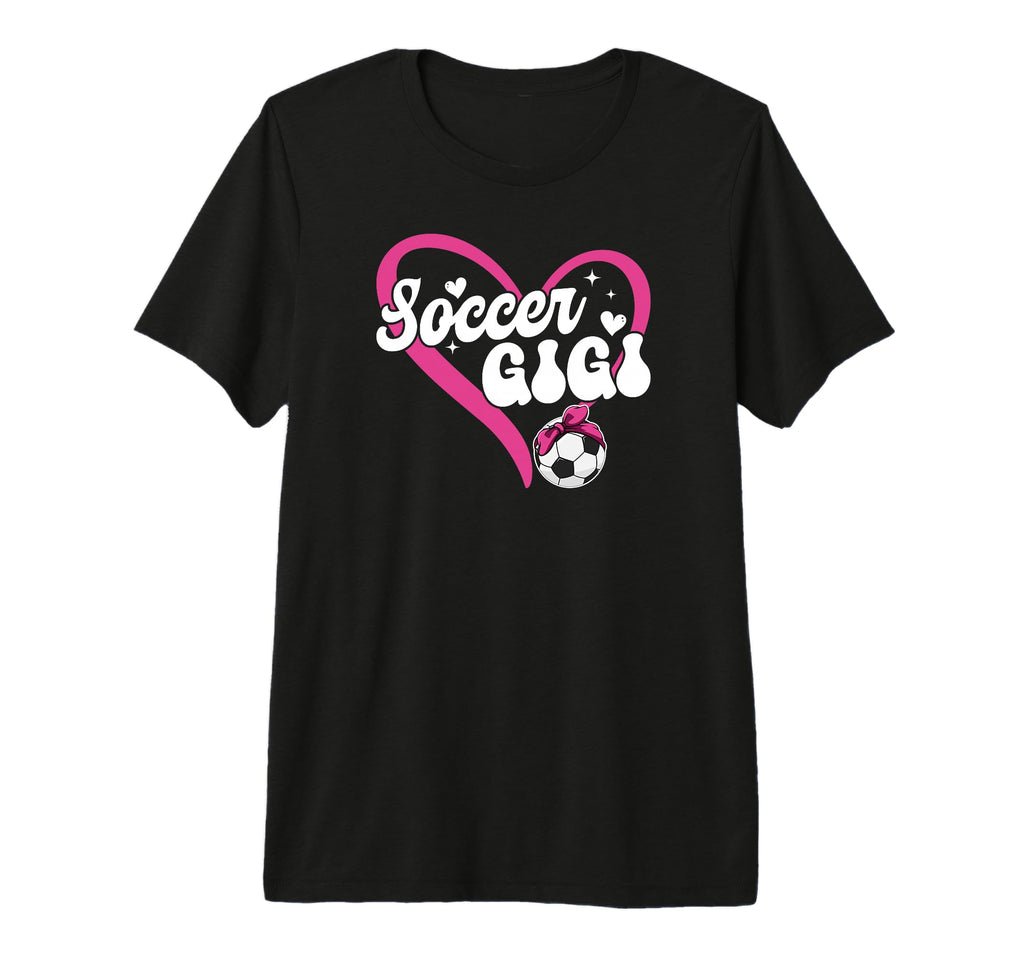 Soccer Gigi Grandma Heart Gigi Soccer T-Shirt - Unique Graphic for Adults - T-Shirt, Sweatshirt, Hoodie