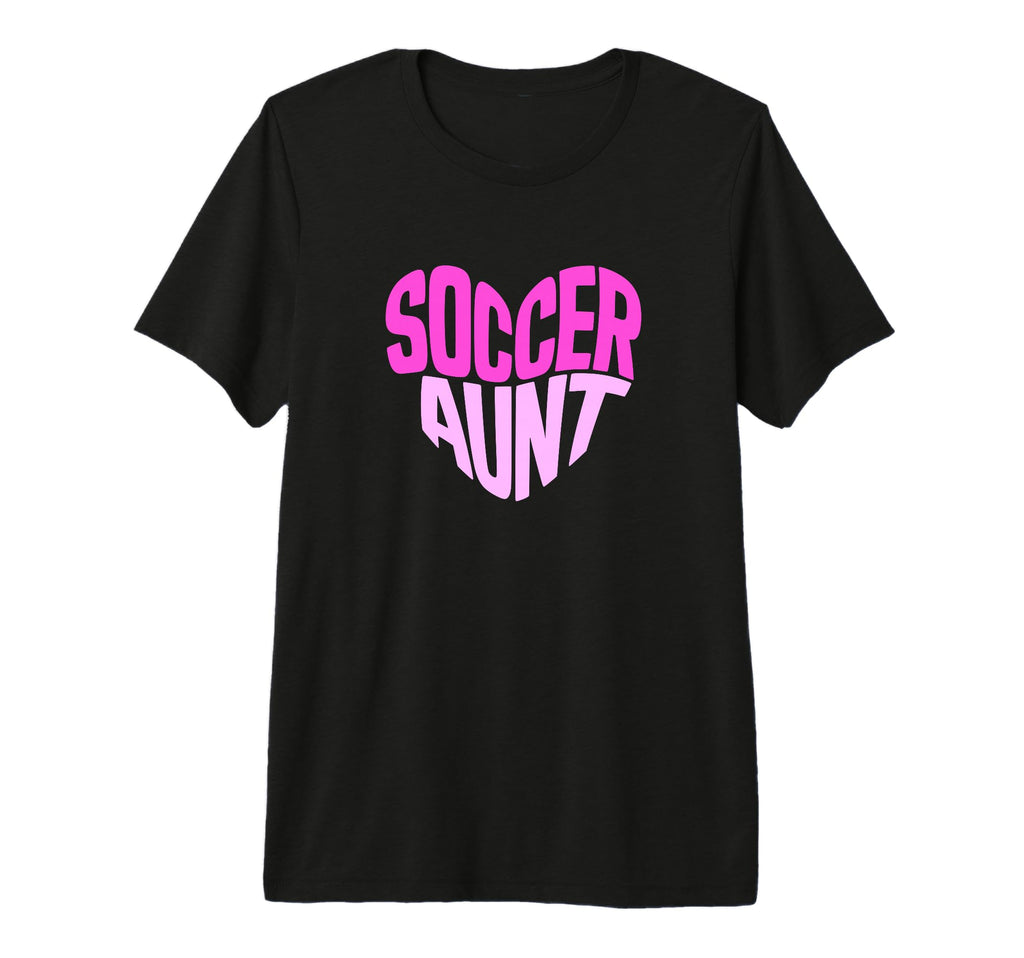 Soccer Aunt Proud Soccer Auntie Heart T-Shirt - Unique Graphic Men Women - T-Shirt, Sweatshirt, Hoodie