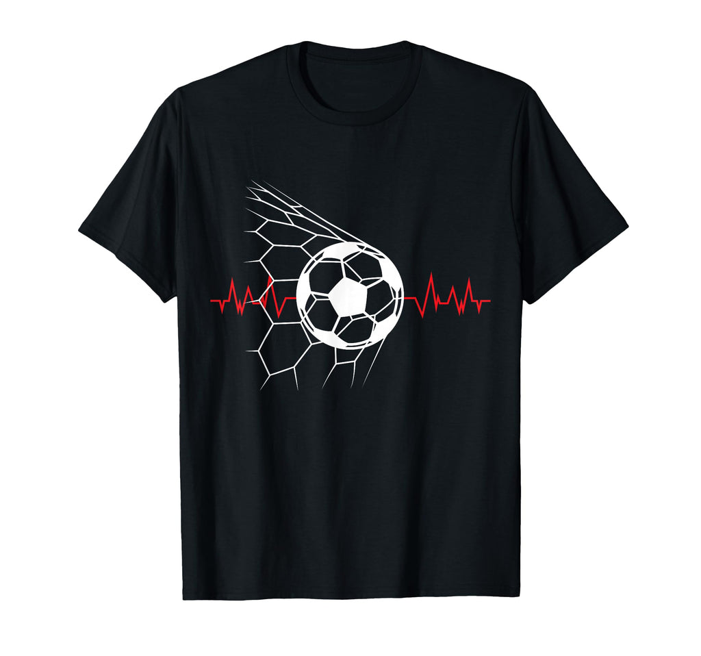 Soccer Ball Heartbeat Players And T-Shirt - Aesthetic Graphic for Adults - T-Shirt, Sweatshirt, Hoodie