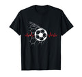 Soccer Ball Heartbeat Players And T-Shirt - Aesthetic Graphic for Adults - T-Shirt, Sweatshirt, Hoodie