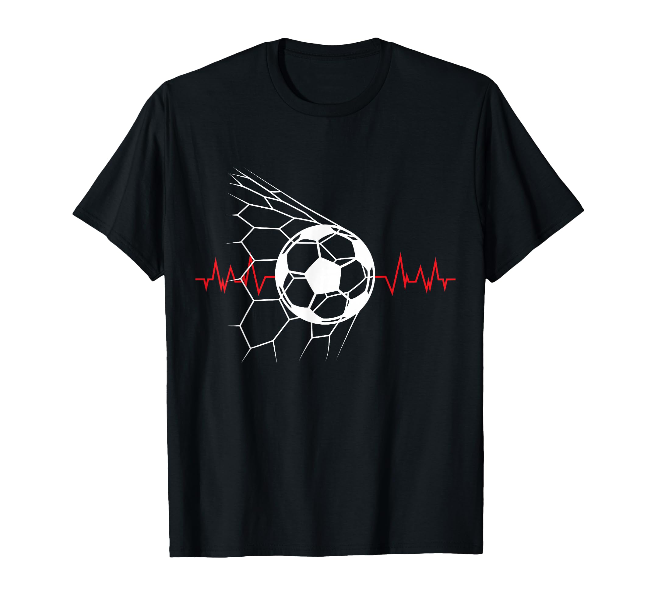 Soccer Ball Heartbeat Players And T-Shirt - Aesthetic Graphic for Adults - T-Shirt, Sweatshirt, Hoodie