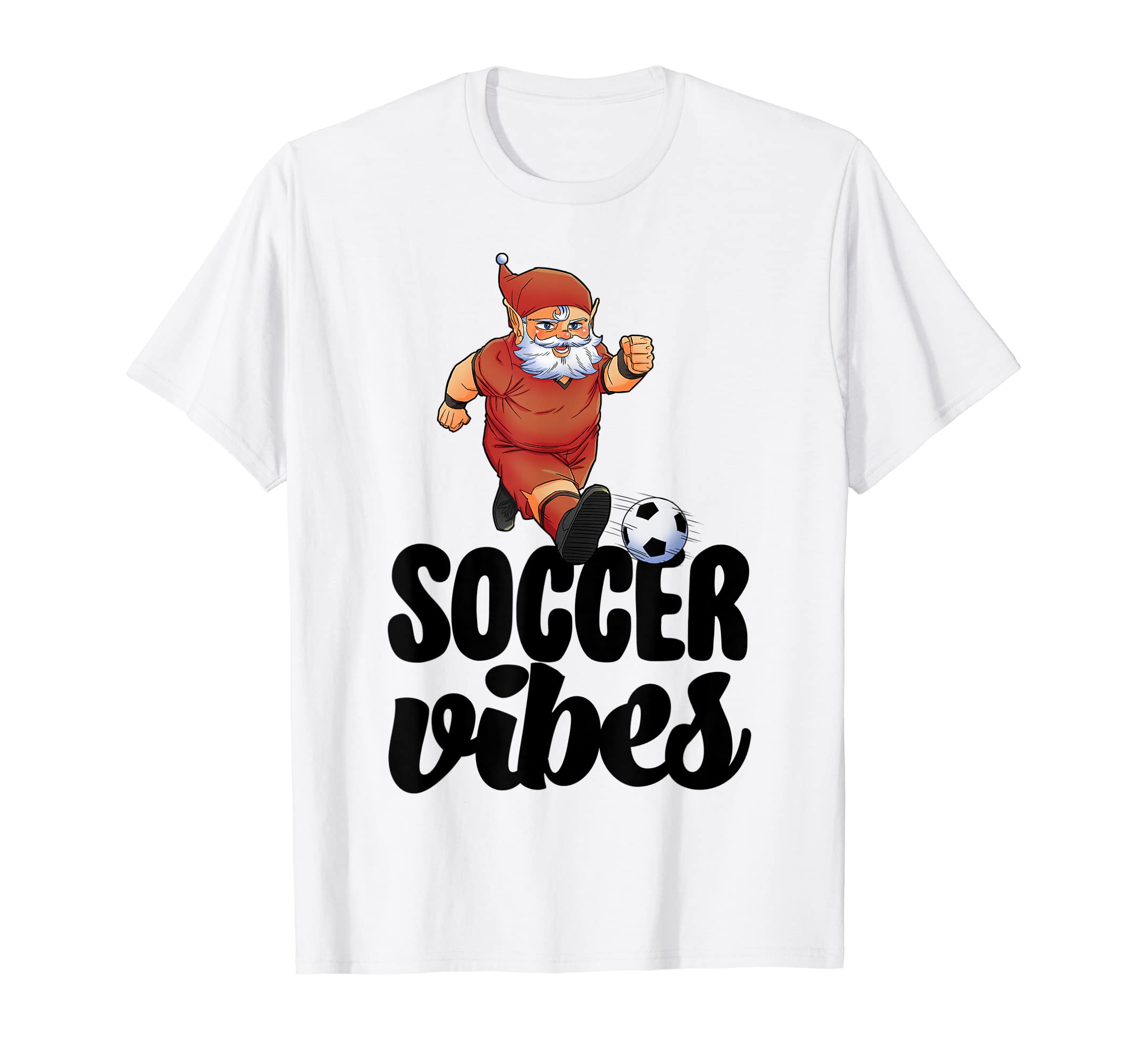 Soccer Vibes Gnome Funny Soccer Game T-Shirt - Custom Art Print Unisex - T-Shirt, Sweatshirt, Hoodie