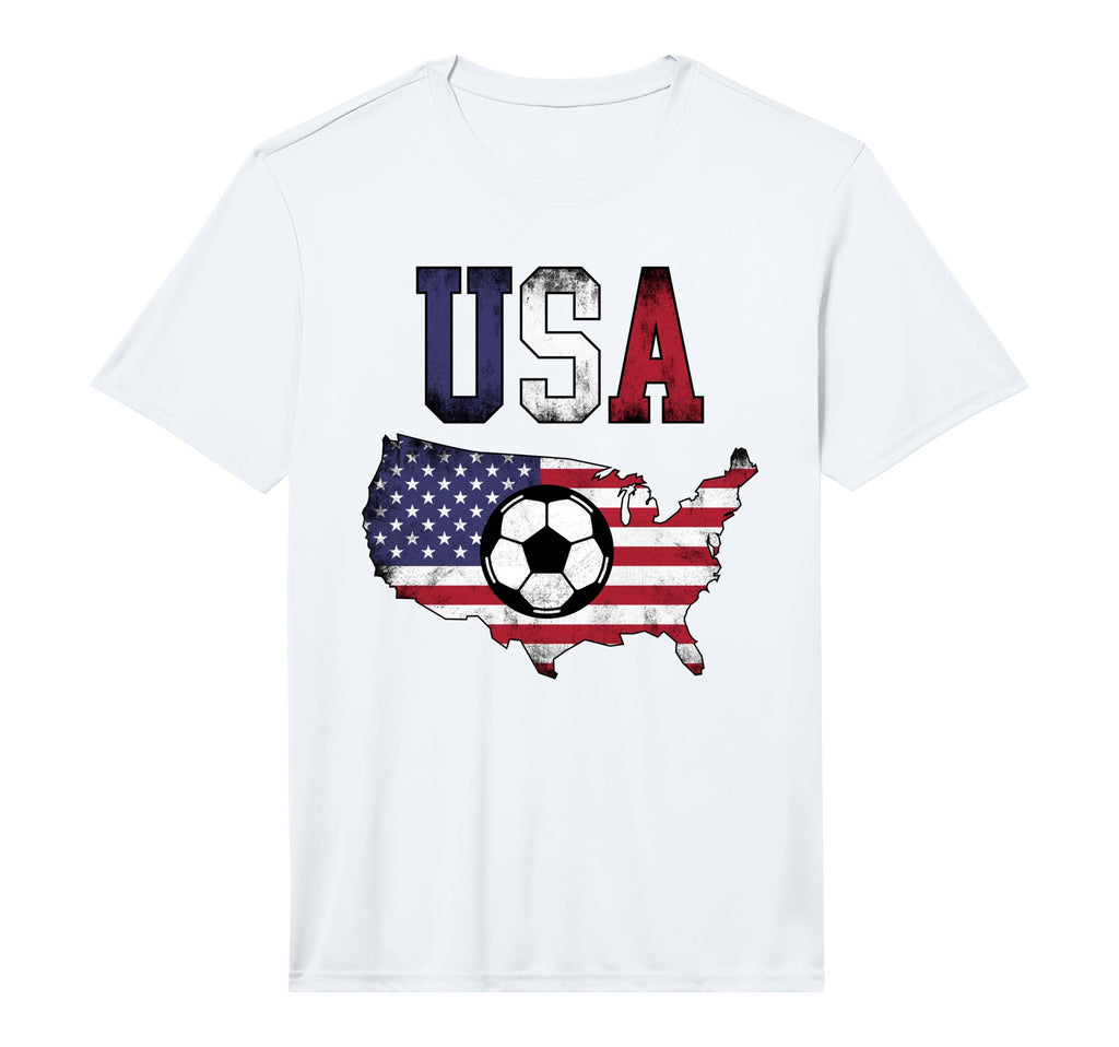 Usa American Flag Soccer Usa T-Shirt - Casual Everyday Wear Men Women - T-Shirt, Sweatshirt, Hoodie