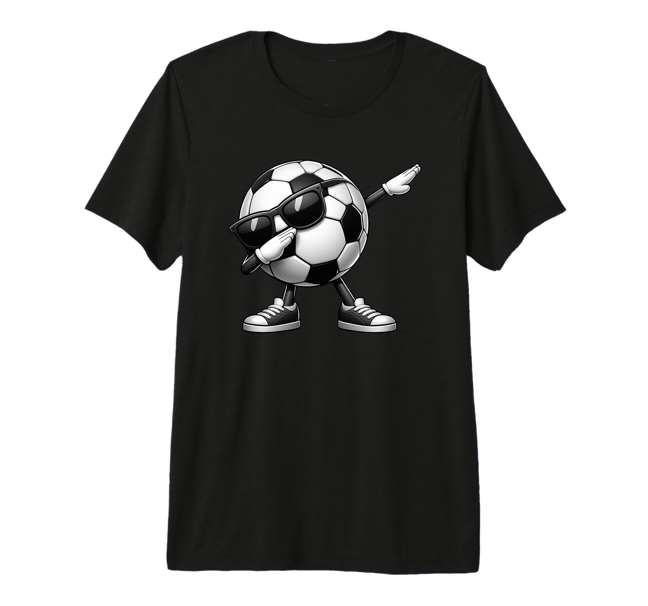 Dabbing Soccer Ball Soccer Sports T-Shirt - Unique Graphic Men Women - T-Shirt, Sweatshirt, Hoodie