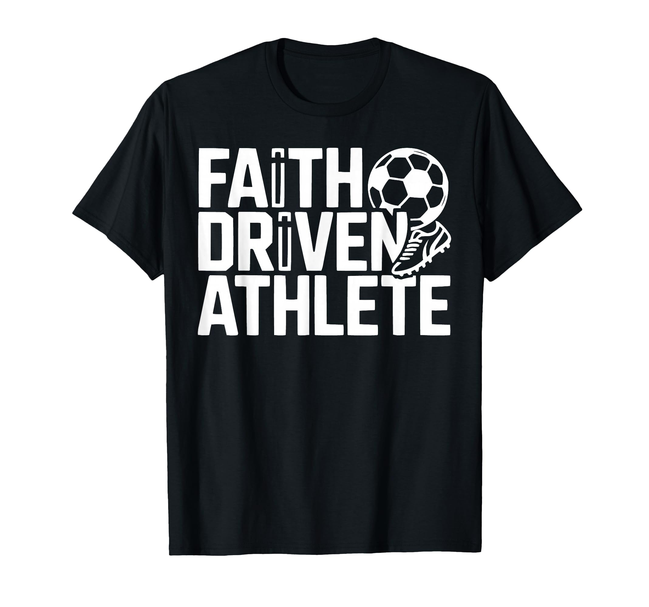 Christian Soccer Player Religious Bible T-Shirt - Graphic Print Unisex - T-Shirt, Sweatshirt, Hoodie