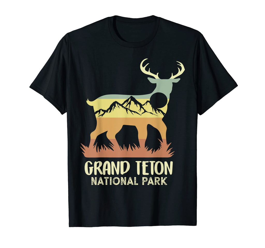 Grand Teton National Park Mountain Elk T-Shirt - Minimalist Print Unisex - T-Shirt, Sweatshirt, Hoodie