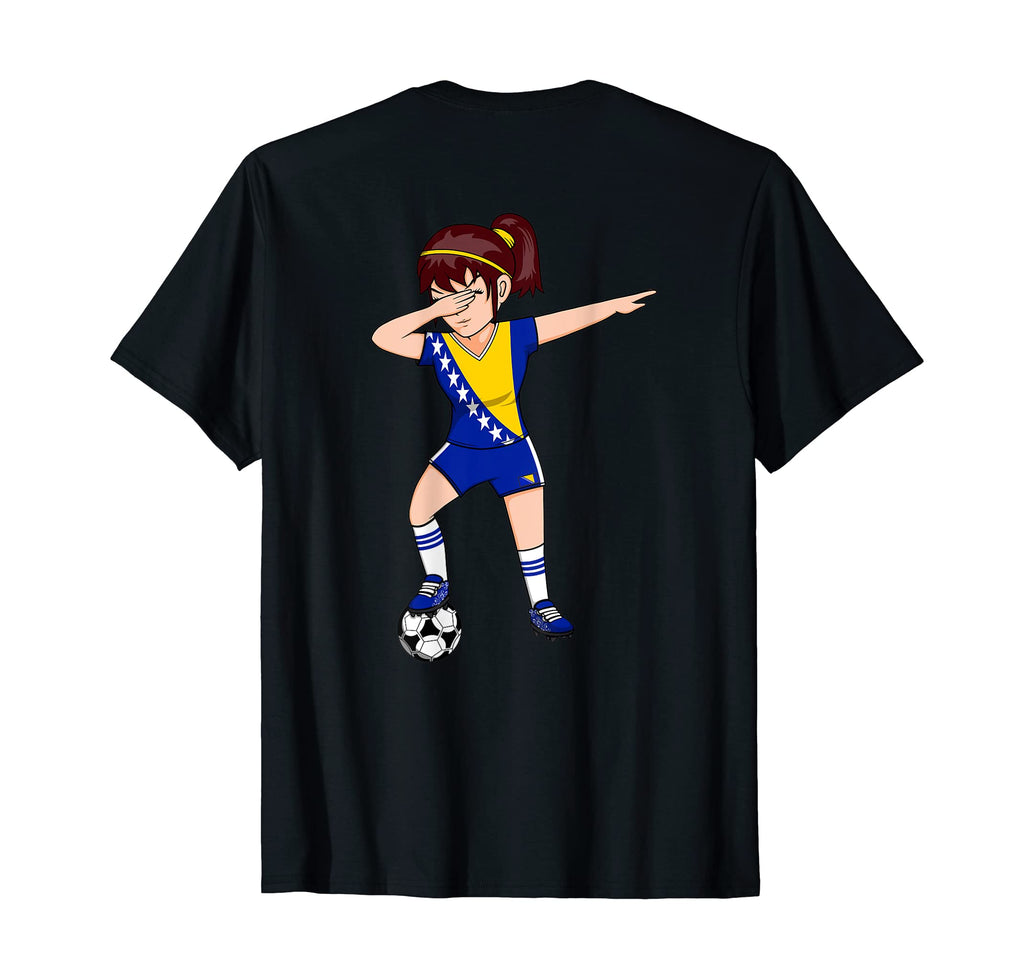 Dabbing Soccer Bosnia Herzegovina T-Shirt - Casual Everyday Wear Men Women - T-Shirt, Sweatshirt, Hoodie