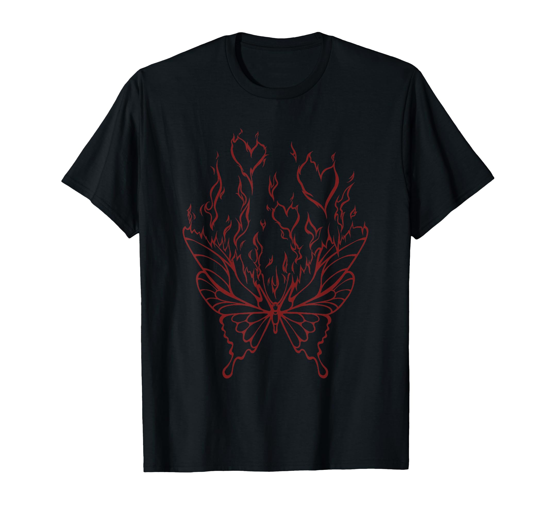 Butterfly Y2K Goth Dark Fairy Grunge T-Shirt - Aesthetic Graphic Men Women - T-Shirt, Sweatshirt, Hoodie
