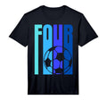 Soccer Fourth Birthday Four Year T-Shirt - Casual Everyday Wear for Adults - T-Shirt, Sweatshirt, Hoodie