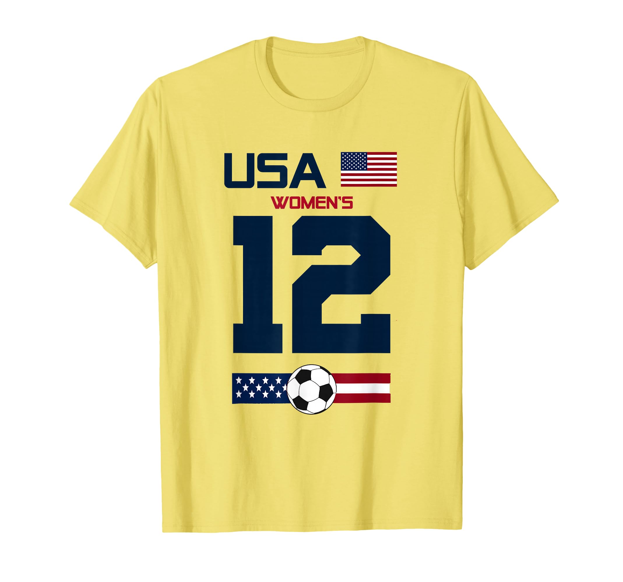 Usa Womens American Flag 12 Player T-Shirt - Minimalist Print Men Women - T-Shirt, Sweatshirt, Hoodie