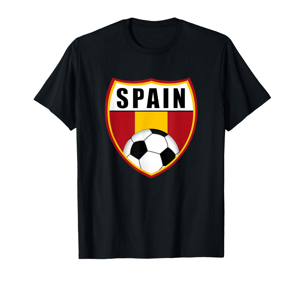 Spain Soccer Spanish Futbol Flag T-Shirt - Novelty Apparel for Adults - T-Shirt, Sweatshirt, Hoodie