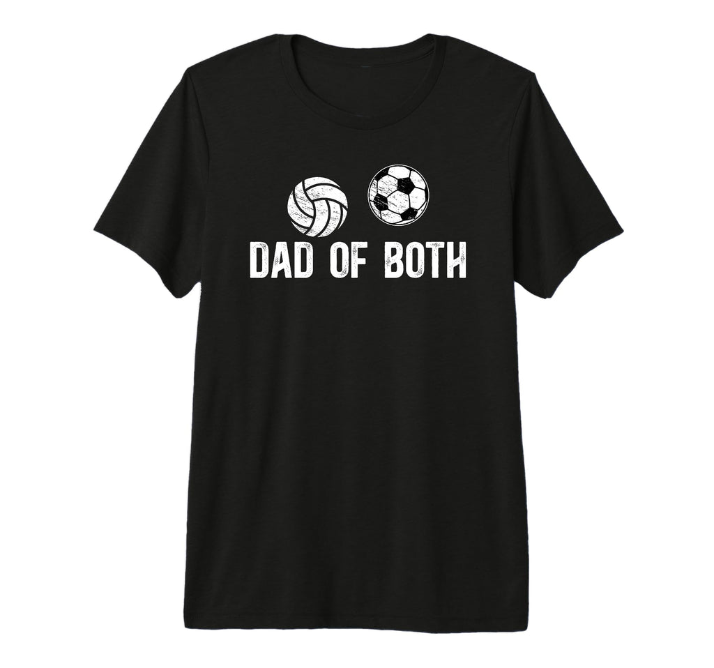 Mens Dad Both Proud Volleyball T-Shirt - Fun Novelty Design for Adults - T-Shirt, Sweatshirt, Hoodie
