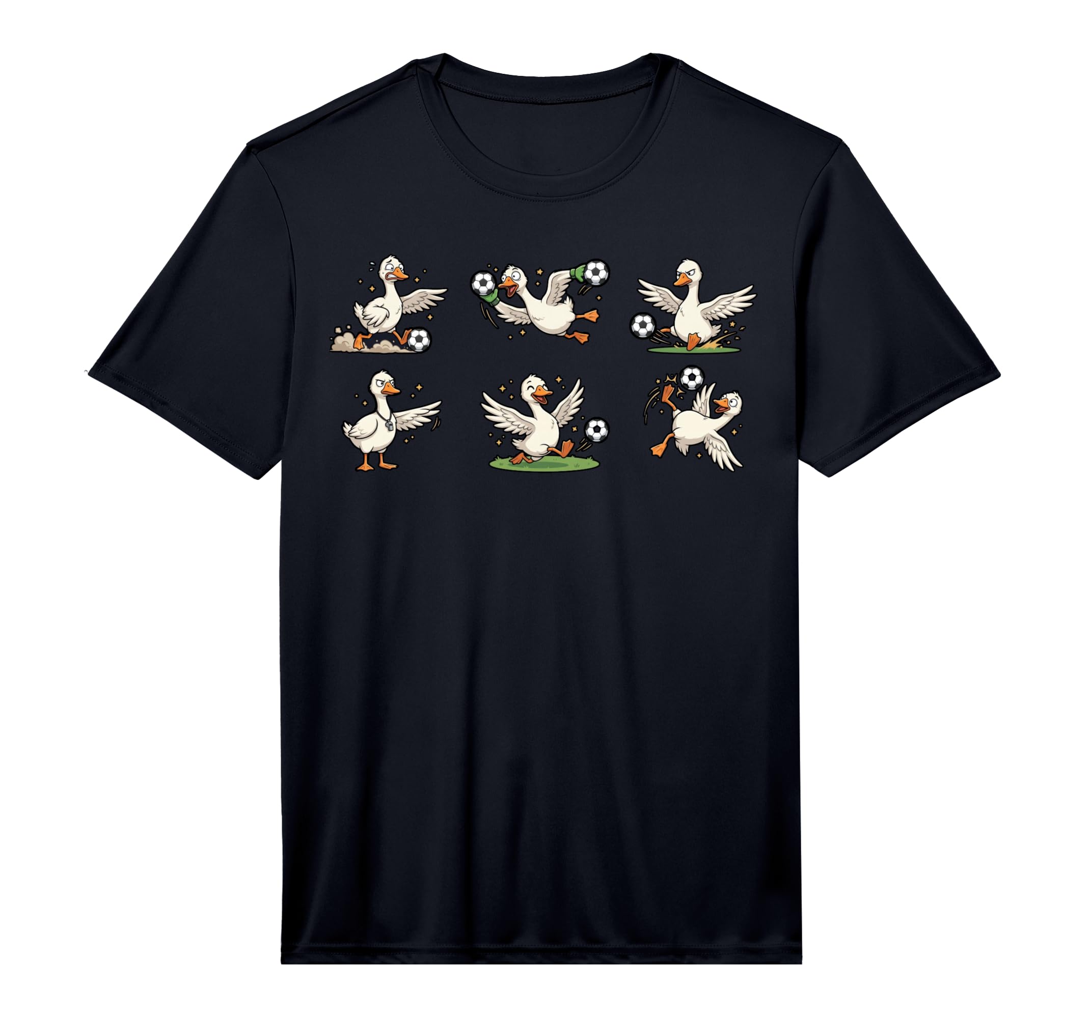 Silly Goose Playing Soccer Player Funny T-Shirt - Aesthetic Graphic Unisex - T-Shirt, Sweatshirt, Hoodie