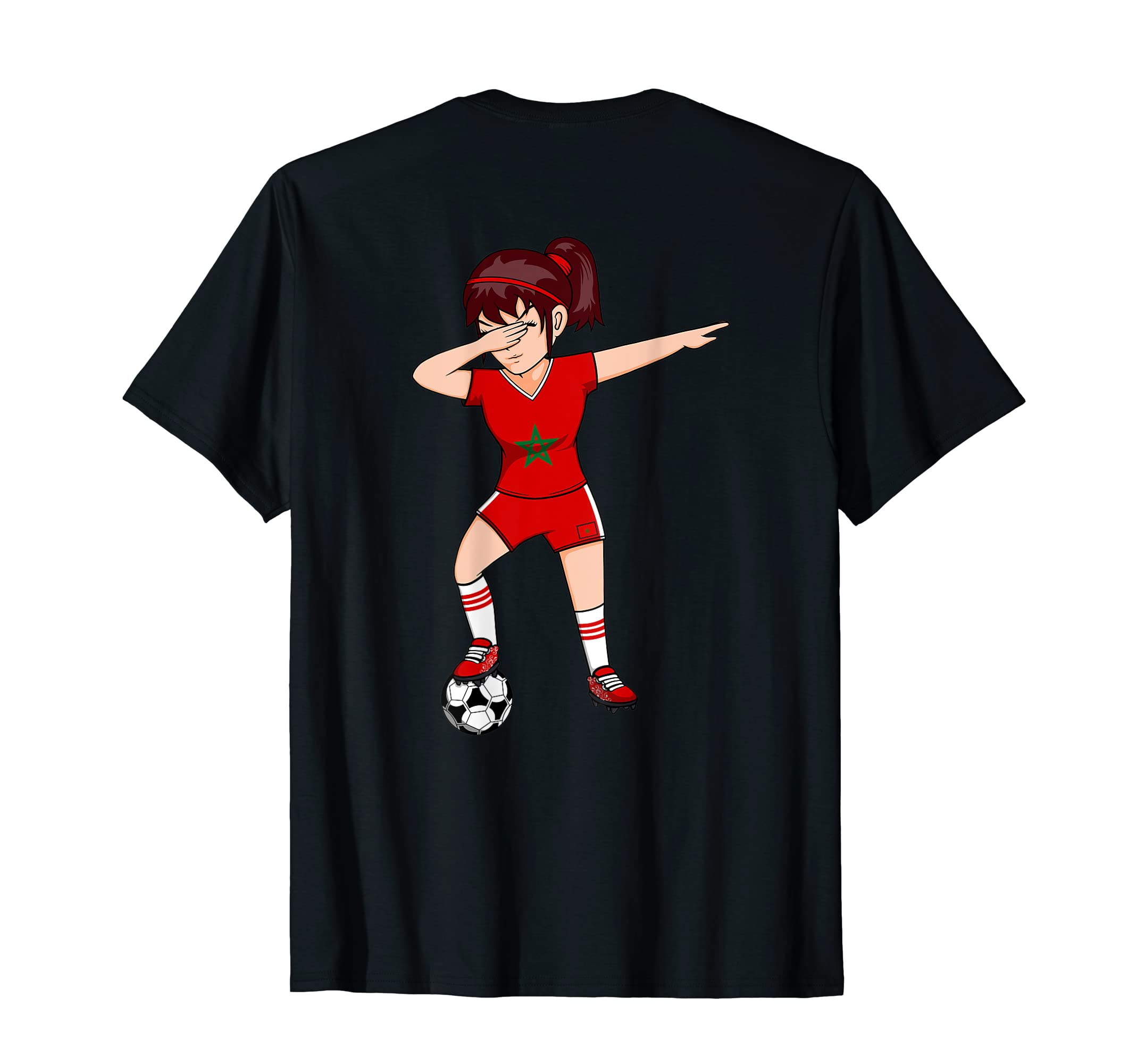 Dabbing Soccer Morocco Jersey Moroccan T-Shirt - Streetwear Style Unisex - T-Shirt, Sweatshirt, Hoodie