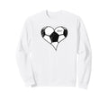 Soccer Love Soccer Heart Sweatshirt - Casual Everyday Wear Men Women - T-Shirt, Sweatshirt, Hoodie