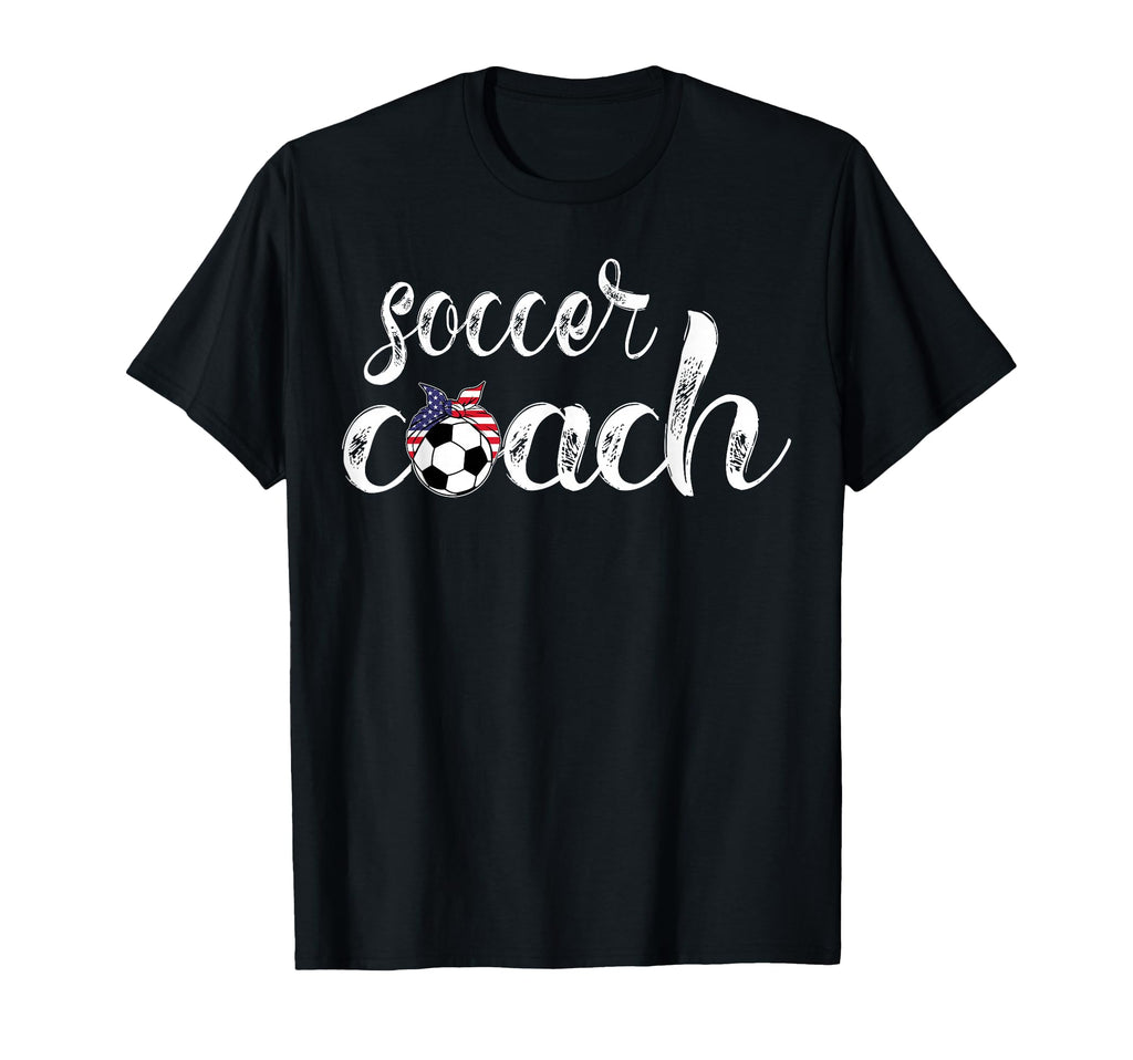 Womens Soccer Coach Bandana Ball T-Shirt - Casual Everyday Wear Unisex - T-Shirt, Sweatshirt, Hoodie