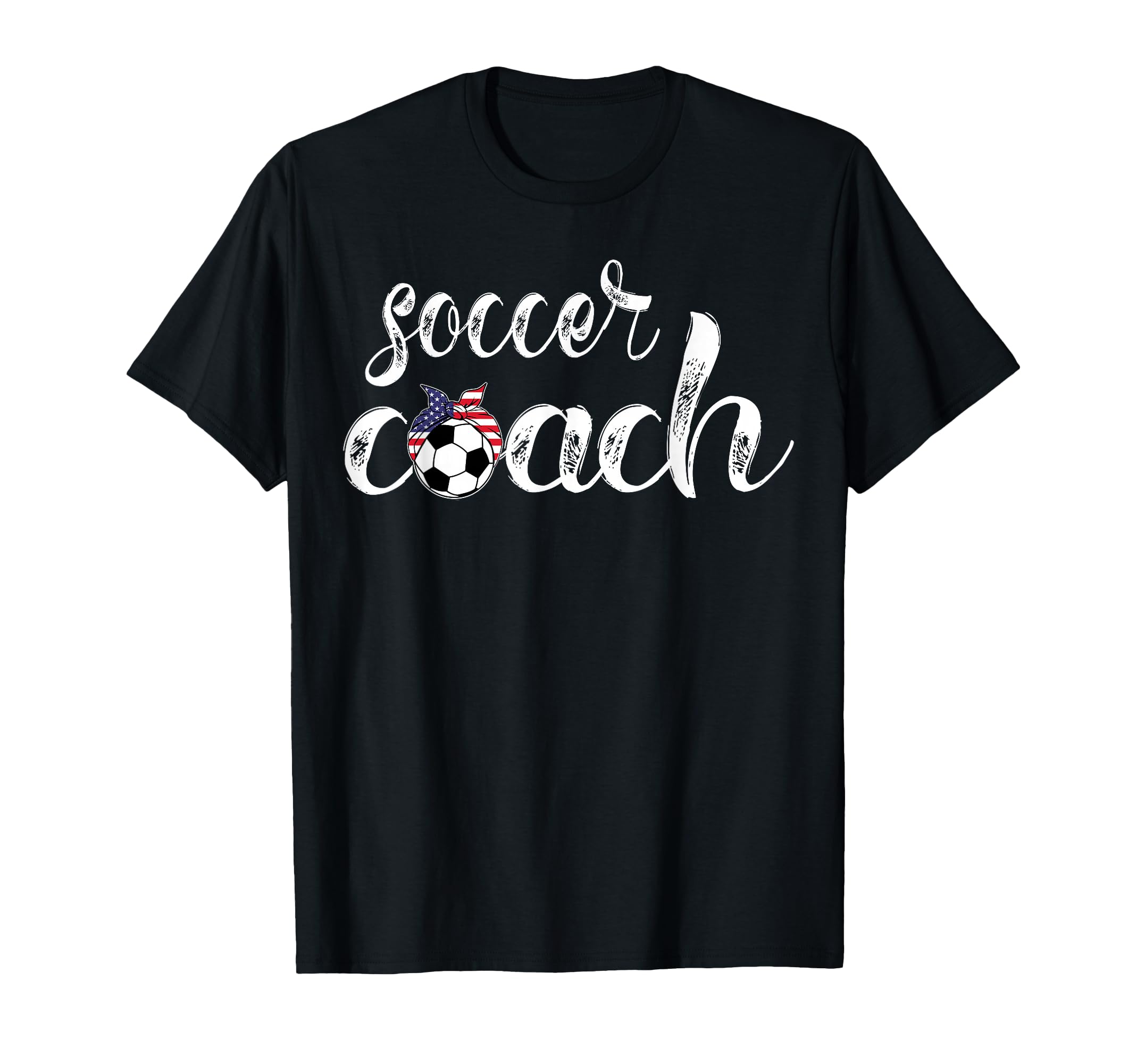 Womens Soccer Coach Bandana Ball T-Shirt - Casual Everyday Wear Unisex - T-Shirt, Sweatshirt, Hoodie