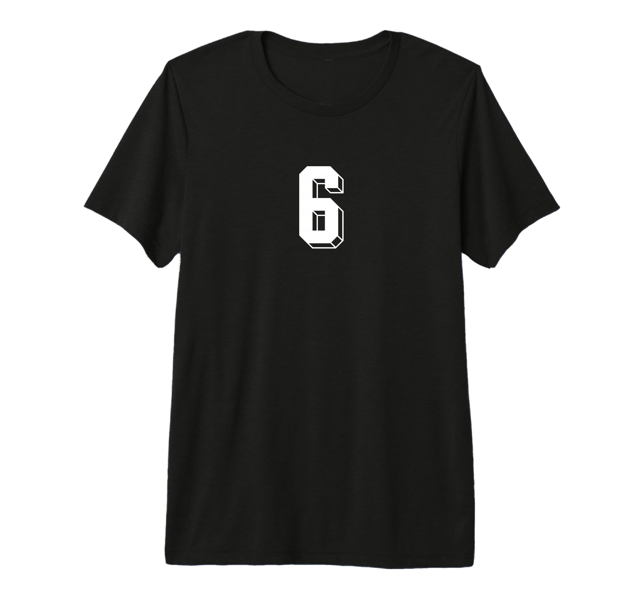 Number 6 80S 90S Soccer Team Jersey T-Shirt - Trendy Graphic for Adults - T-Shirt, Sweatshirt, Hoodie