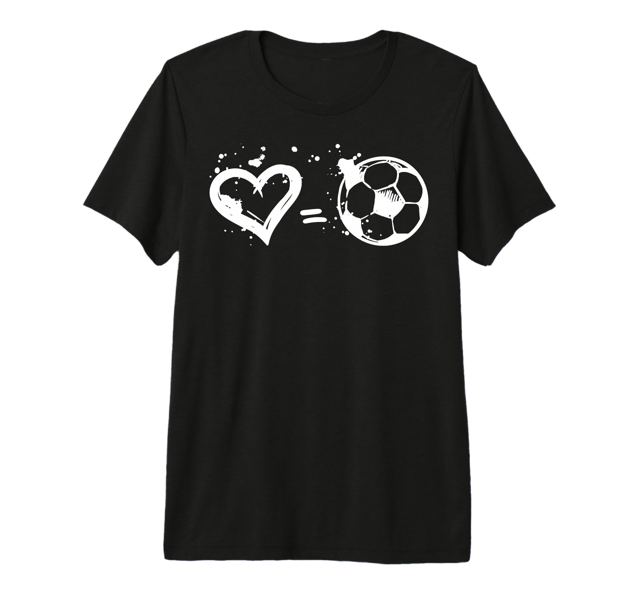 Great I Love Football I Love Soccer Heart T-Shirt - Trendy Graphic Unisex - T-Shirt, Sweatshirt, Hoodie
