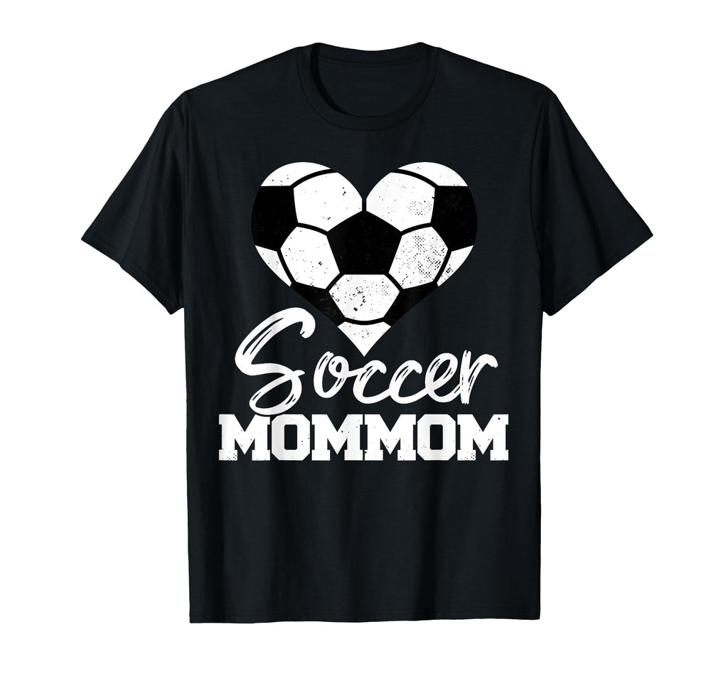 Soccer Mommom Heart Funny Heartfelt T-Shirt - Graphic Print for Adults - T-Shirt, Sweatshirt, Hoodie