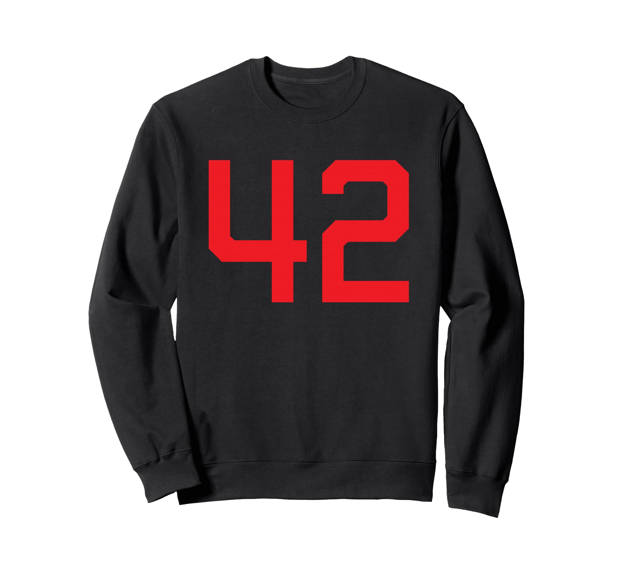 Red Sport Team Number 42 Sweatshirt - Minimalist Print Men Women - T-Shirt, Sweatshirt, Hoodie