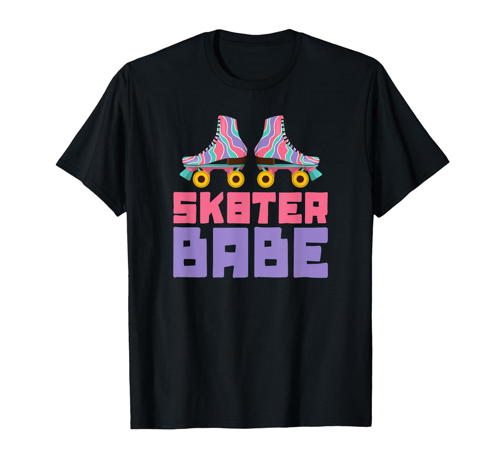 Roller Skates Derby Sk8Er Babe 70S T-Shirt - Trendy Graphic Men Women - T-Shirt, Sweatshirt, Hoodie