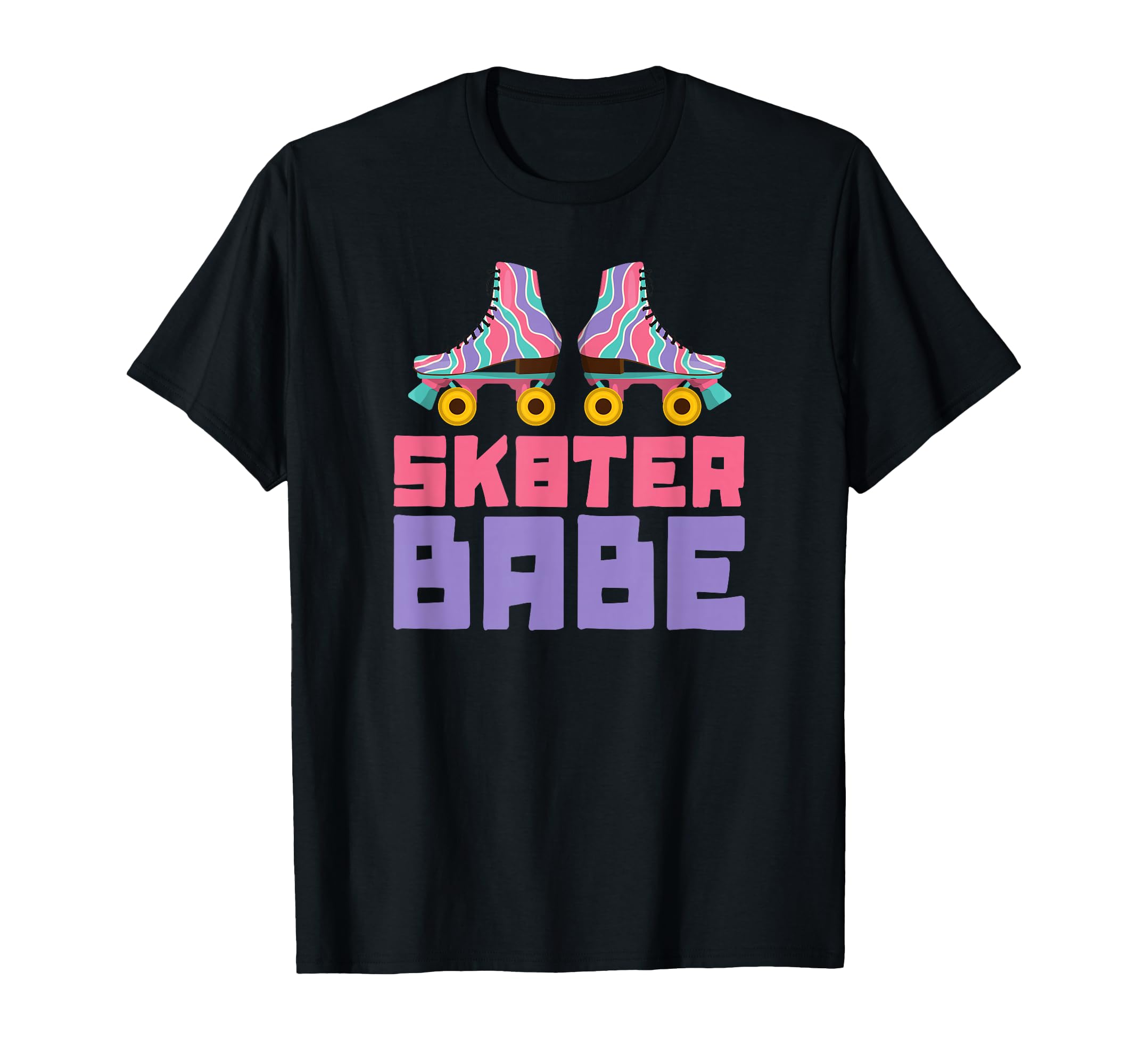 Roller Skates Derby Sk8Er Babe 70S T-Shirt - Trendy Graphic Men Women - T-Shirt, Sweatshirt, Hoodie
