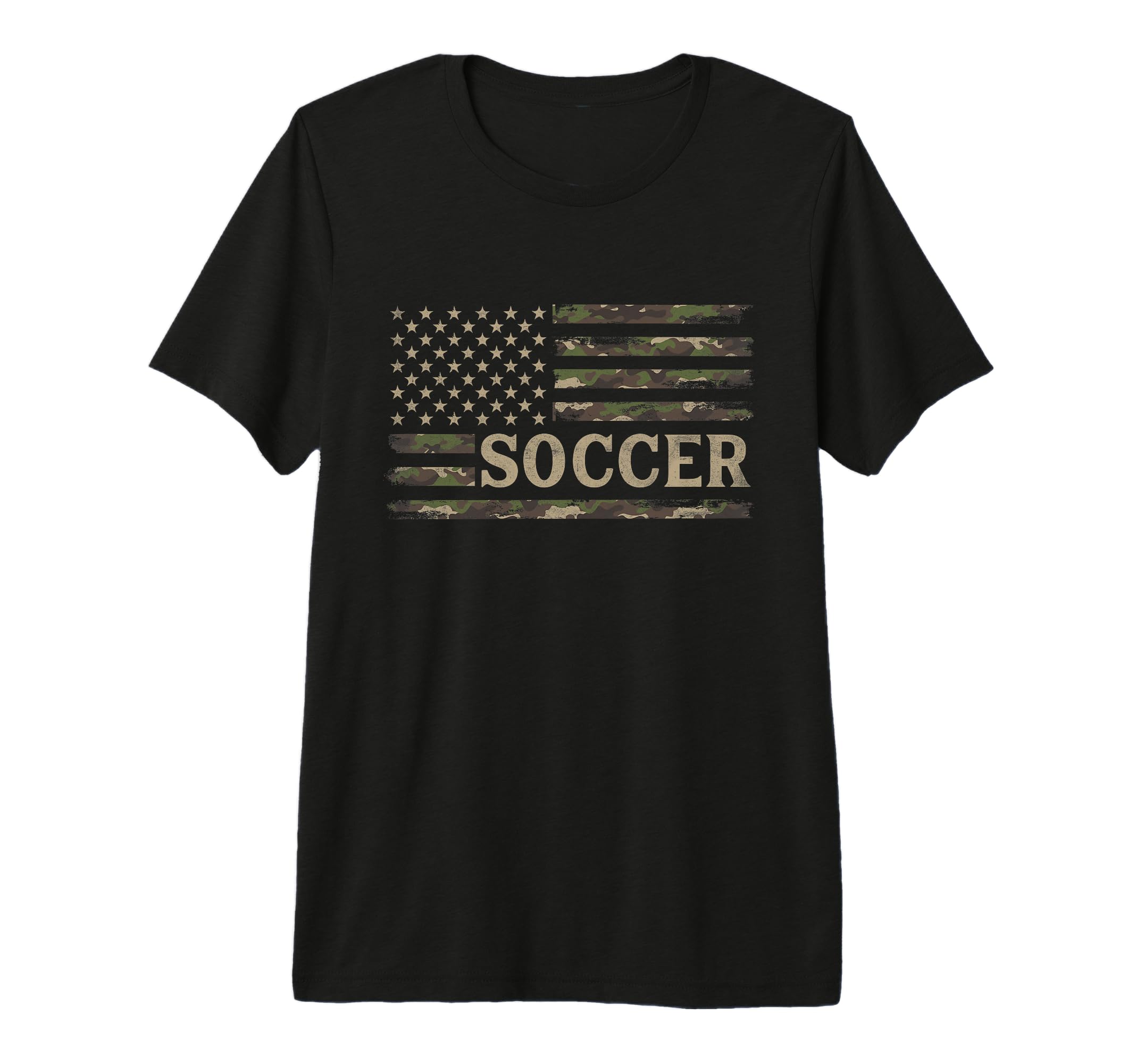 Camo Soccer Camourflage Usa Flag Player T-Shirt - Trendy Graphic Unisex - T-Shirt, Sweatshirt, Hoodie